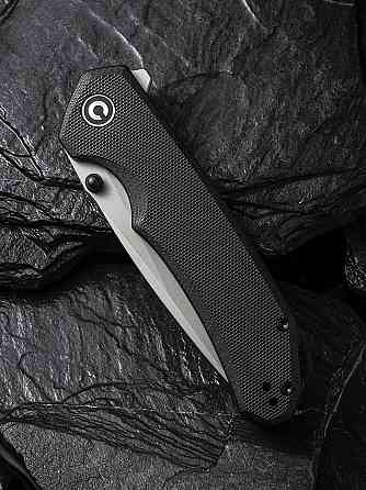 Нож складной туристический Civvi Brazen, (8.8 см) 14C28N / G10 черный Киев