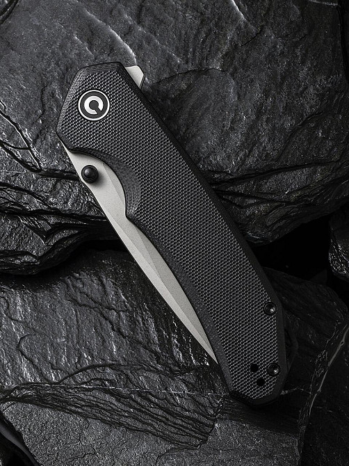 Нож складной туристический Civvi Brazen, (8.8 см) 14C28N / G10 черный Киев - изображение 5