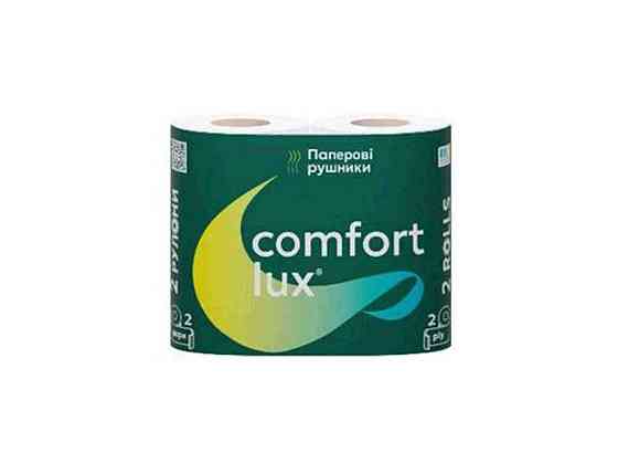 Полотенце бумажное 2рул 2слой Premium Белое ТМ СOMFORT LUX Киев