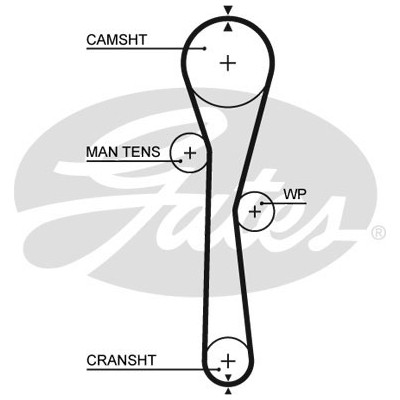 Комплект ремня ГРМ с помпой Gates KP25577XS Винница - изображение 2