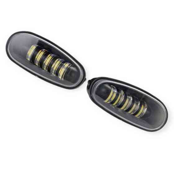 Фара Ланос LED 50W 5 диодов 6000K (к-кт 2 шт) противотуманная Мукачево