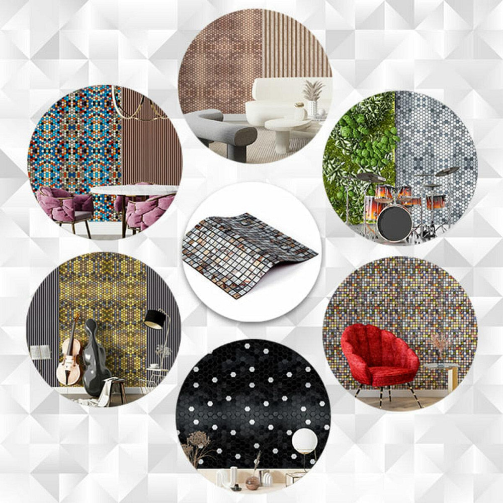 Самоклеюча алюмінієва плитка 300х300х3мм Сірий квадратик SW-00001926 Київ - фото 6