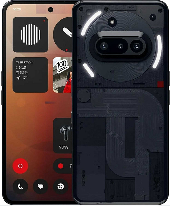 Смартфон Nothing Phone (3a) 8/128GB Black. Харьков - изображение 1
