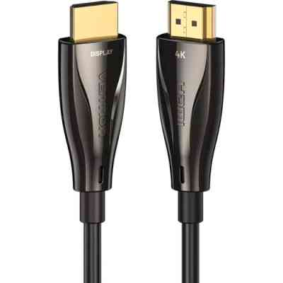 Кабель HDMI M - M, 30.0 м, V2.0, Optical 4K 60Гц 18Gbps Dolby 7.1 PVC Black Zinc Alloy Vention Винница