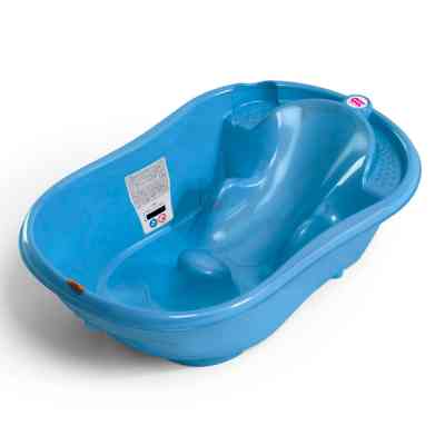 Ванночка Ok Baby Onda з анатомічною гіркою і термодатчиком синій (38238440) Вінниця