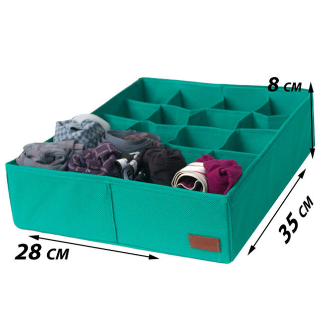 Набір органайзерів для нижньої білизни 2 шт Lzr002 (Лазур) Суми - фото 2