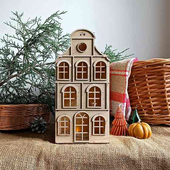 Декоративний будиночок з LED підсвіткою  33 см Ірпінь