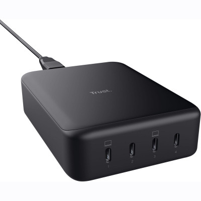 Зарядное устройство Trust Maxo 4xUSB-C PD240W GaN Black (25413_TRUST) Винница - изображение 1