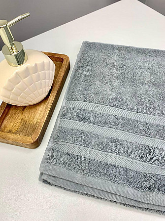 Полотенце махровое Ideal Textile Косичка однотонное плотность 500 г/м2 50х100 см (56860731) Сірий 1  Черновцы - изображение 4
