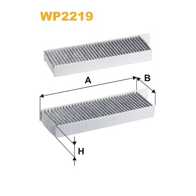 Фильтр салона Wixfiltron WP2219 Винница - изображение 1