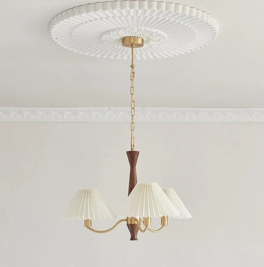 Люстра светодиодная потолочная 6912 Патриция (Золотистый) 3 плафона Винница - изображение 3