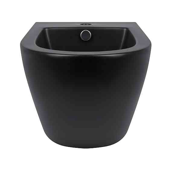 Биде подвесное Qtap Robin 495х370х325 Matt black QT1355046FMB Киев