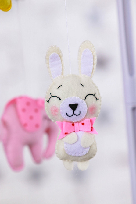 Дитячий музичний мобіль на ліжечко WooolyWool "Баю-бай" з 35 мелодіями (М001) Київ - фото 4