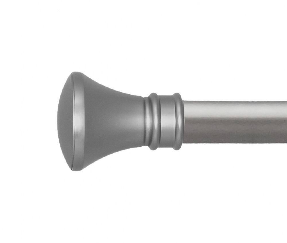 Карниз Orvit Люксор металевий однорядний техно гладка труба кільце металеве Сатин 25 мм 160 см (00-00026269) Львов - изображение 2