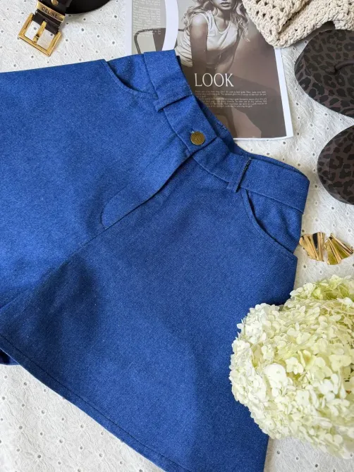 Джинсові шорти з ефектом спідниці Одеса - фото 7