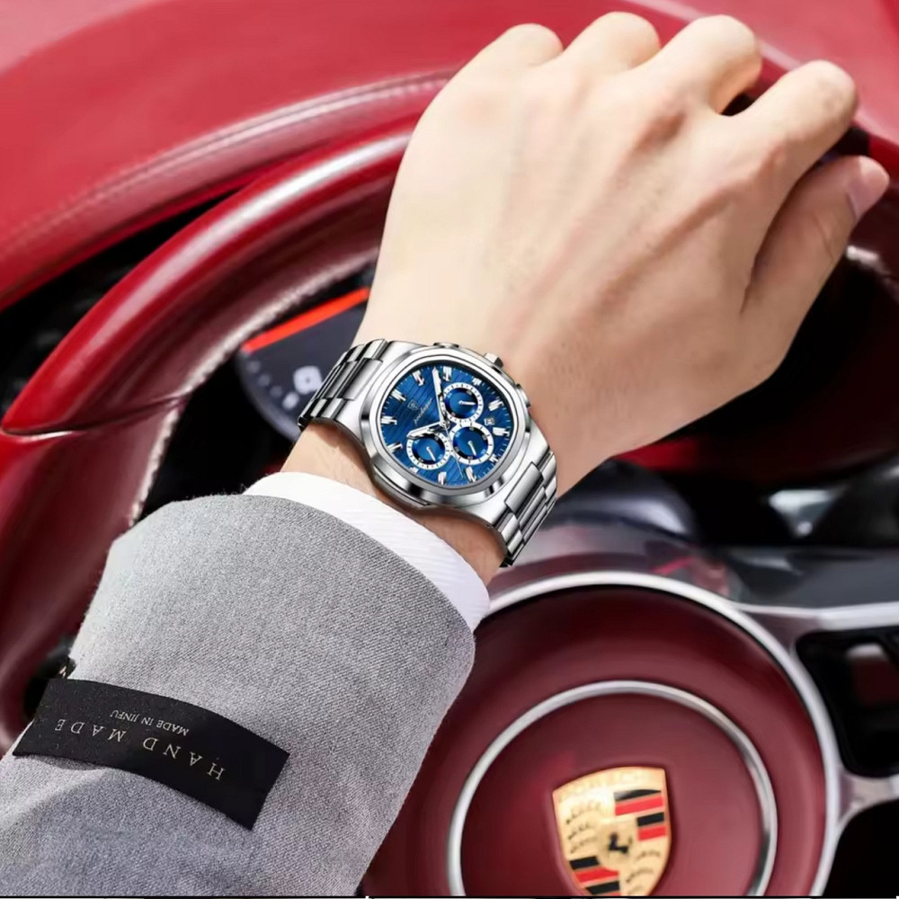 Годинник чоловічий наручний Poedagar RiverWood Сріблястий Вінниця - фото 6