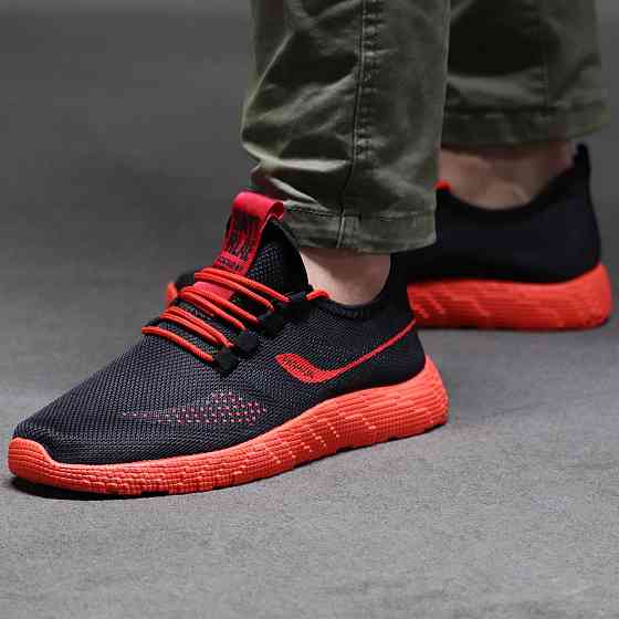 Кросівки Чорні Чоловічі Тканинні Boost Пінка Червоні (розміри: 40) Дніпро