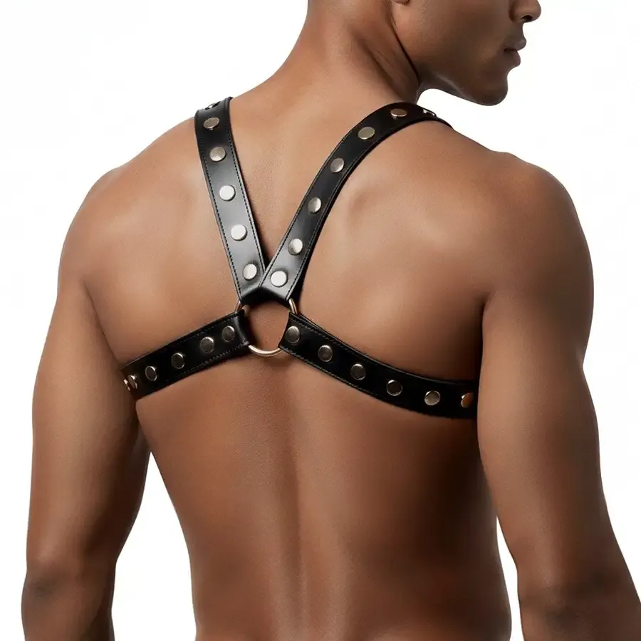 Чоловіча портупея Art of Sex - Spartacus, екошкіра, колір чорний, розмір L-2XL Львів - фото 2