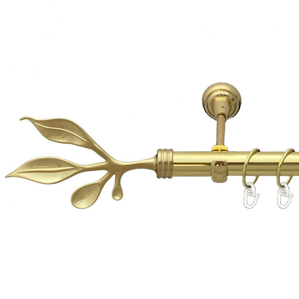 Карниз Orvit Баваро металевий однорядний відкритий Золото 25 мм 300 см (00-00012661) Львів - фото 1