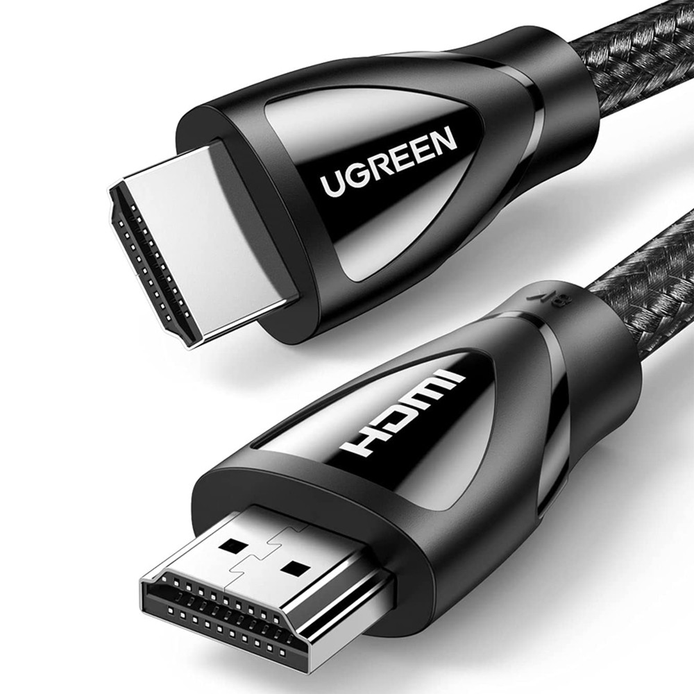 HDMI кабель V2.1 UGreen HD140 з підтримкою 8K@60Hz 4K@120Hz 80401 (Чорний, 1м) Николаев - изображение 1