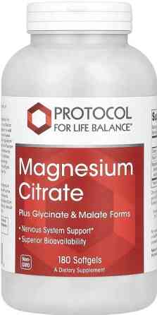 Магній цитрат Protocol for Life Balance Magnesium Citrate 180 гел капс Київ