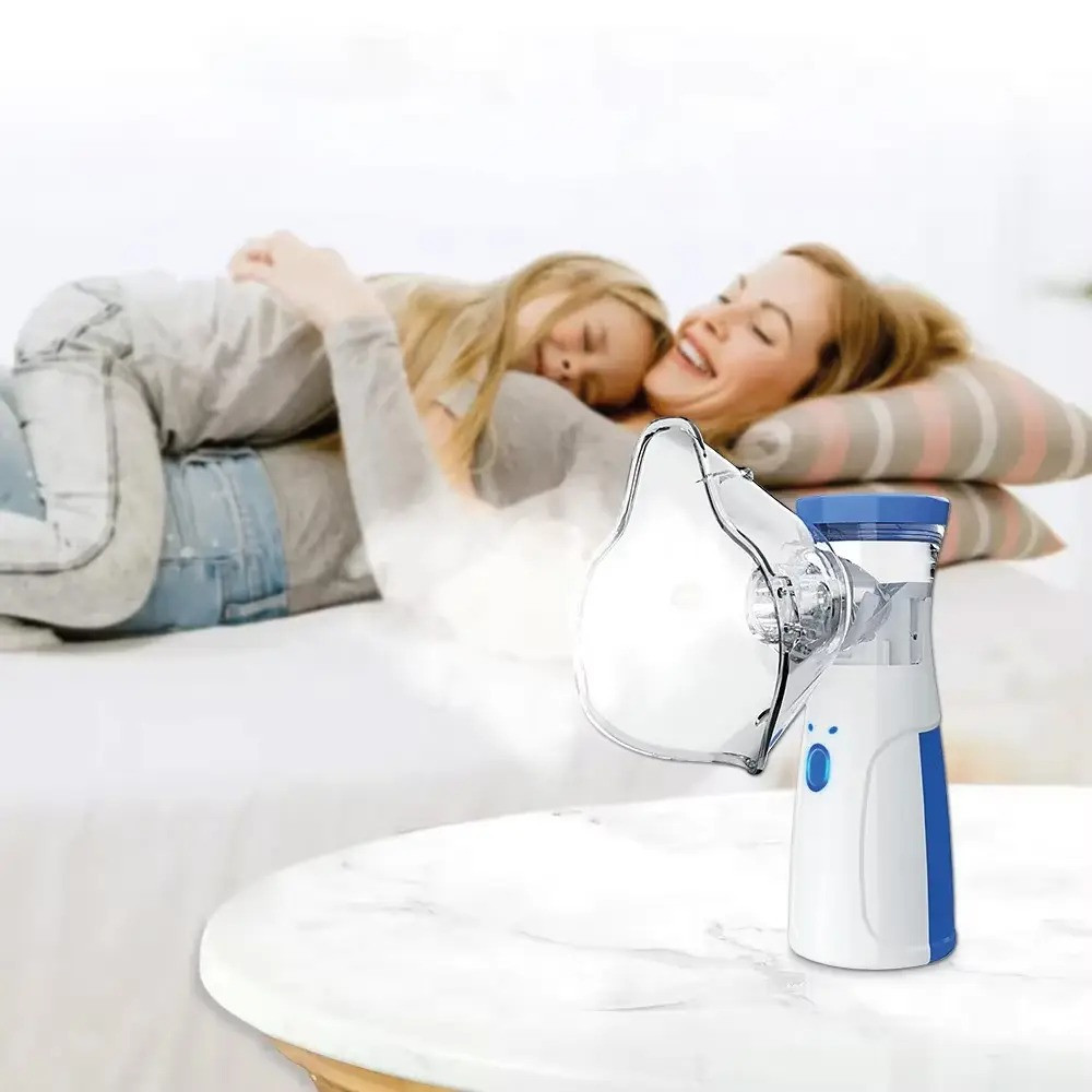 Портативний небулайзер з 2 масками від USB, LY-565 / Інгалятор небулайзер від кашлю / Ручний інгалятор для дітей Київ - фото 5