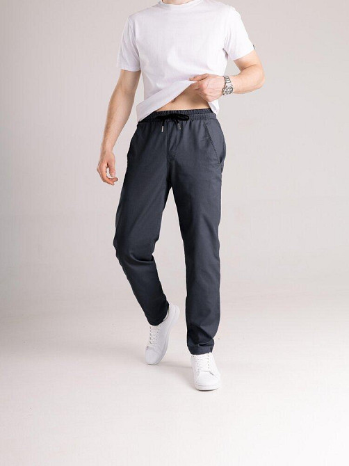 Чоловічі штани карго демісезонні темно-сірі котонові Pobedov Step Київ - фото 15