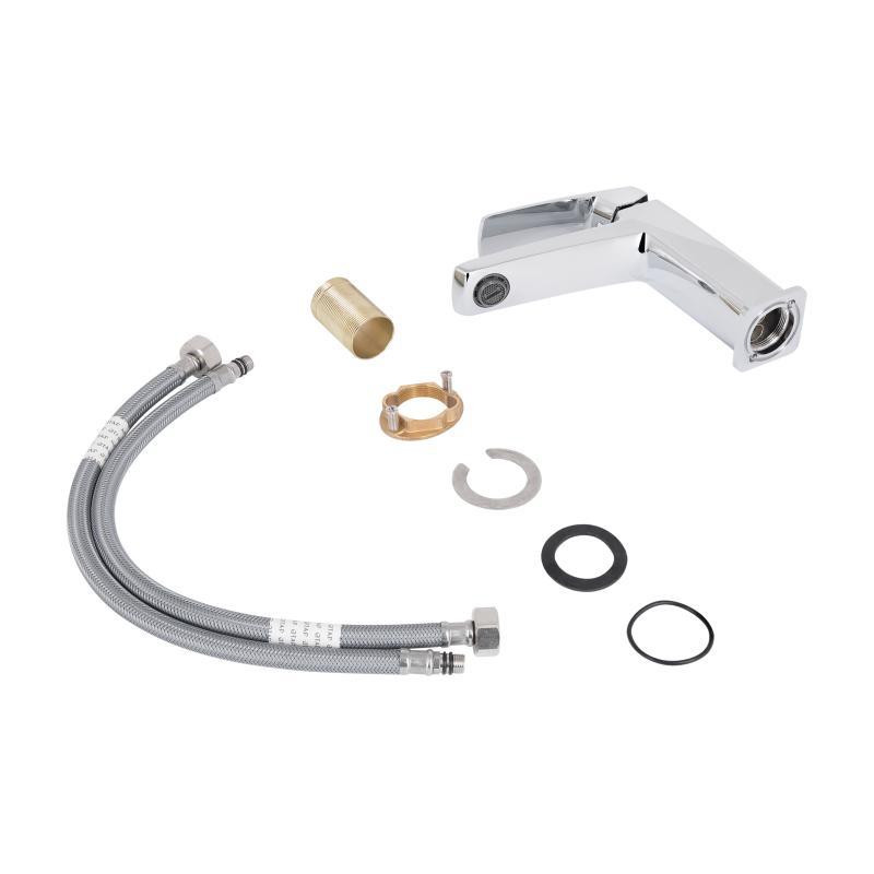 Смеситель для раковины Qtap Tern QTTER2701CRM47584 (k30), однорычажный, низкий, Chrome Харьков - изображение 7