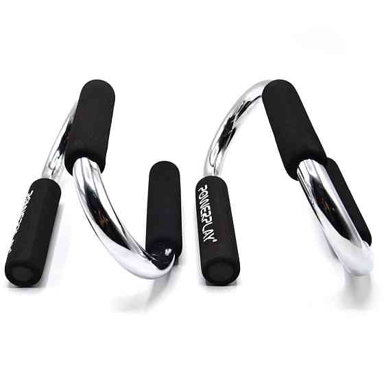 Упори для віджимань PowerPlay 4318 Push-Up Bars Stell металеві (S-подібні) Луцьк