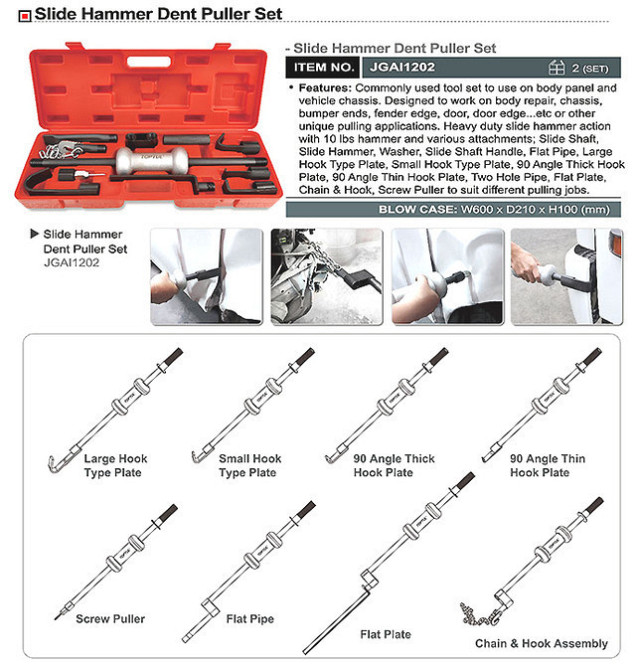 Зворотний молоток для рихтування TOPTUL JGAI1202 Чернігів - фото 2