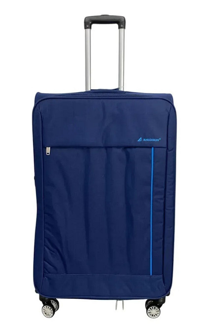 Чемодан тканевый MADISSON 35703 большой 76 см синий 4 колеса Киев - изображение 5