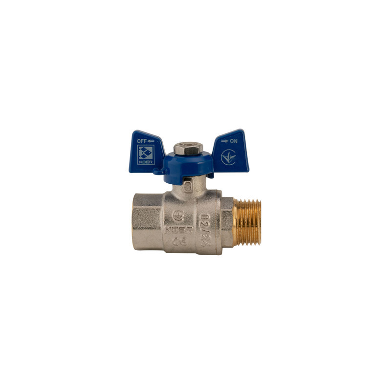 Кран кульовий Koer 1/2" ГШМ (KR.218.B) синій (KR2722) Київ - фото 5