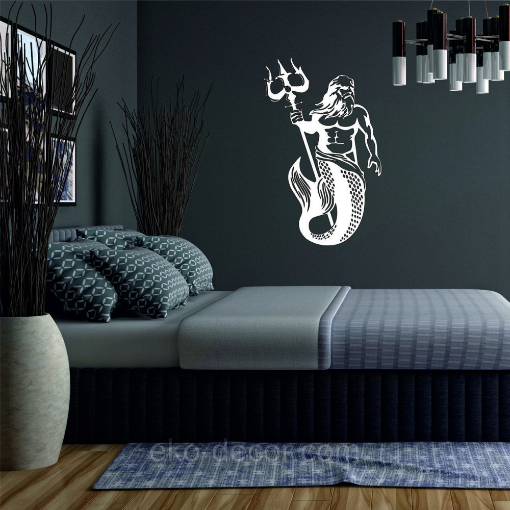 Декоративне настінне Панно «Пасейдон», Декор на стіну 110*69 см, Білий Київ - фото 5