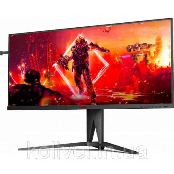 TFT 40" AOC AGON AG405UXC, WQHD, IPS, 144Гц, 1ms, 2xHDMI, DP, USB-C, USB-hub, HAS, чорний з червоним Київ