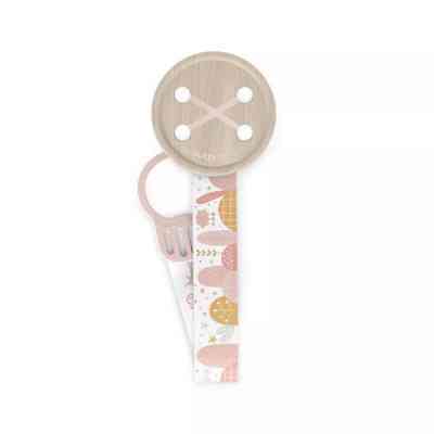 Клипса для пустышек Suavinex Dreams с атласной лентой розовая (308227) Винница