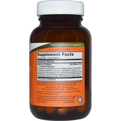 Пробіотики Now Foods Пробіотичний Комплекс Probiotic 100 Billion, 30 гелевих капс (NOW-02931) Вінниця - фото 2
