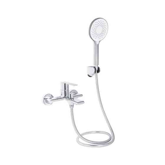 Змішувач для ванни з душовим гарнітуром Qtap Taurus QTTAU259CRM45661 Chrome Харків