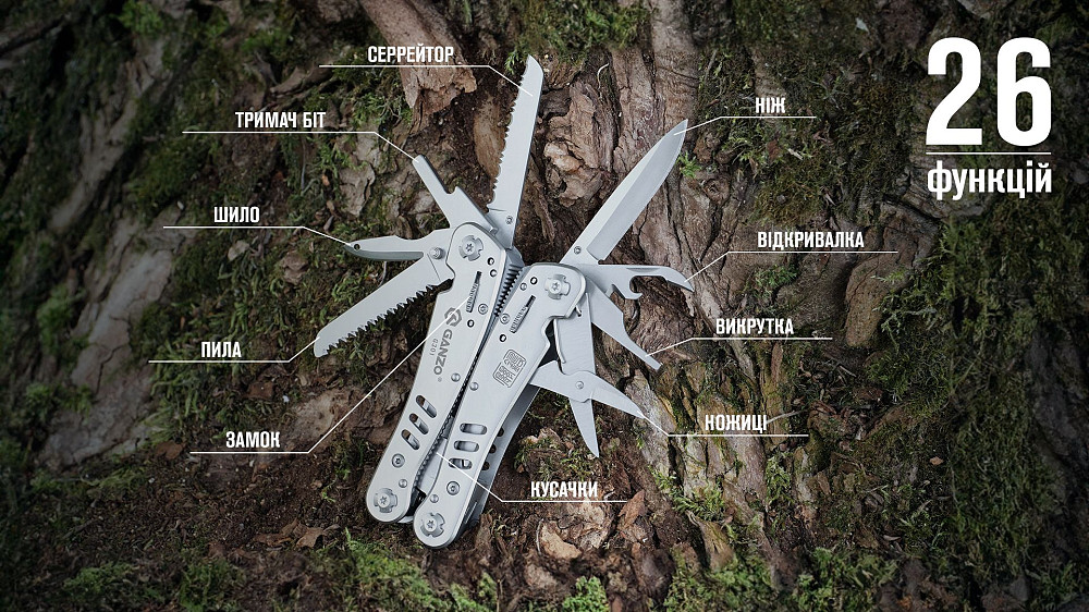 Мультитул Multi Tool Ganzo G301 Київ - фото 16