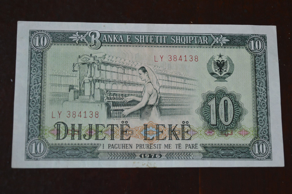 Албания 10 Leke 1976г. UNC Полтава - изображение 1