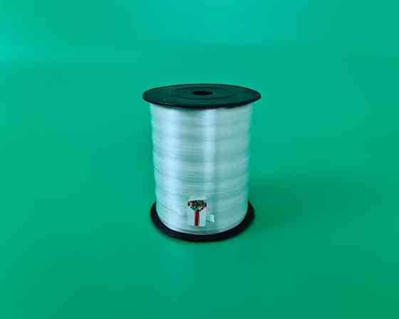 Стрічка для повітряних куль і подарунків 300 метрів біла (1 пачка) Харків