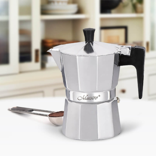 Кавоварка гейзерна 450мл (9 порцій) алюмінієва MR-1666-9 Rainbow Maestro Житомир - фото 5