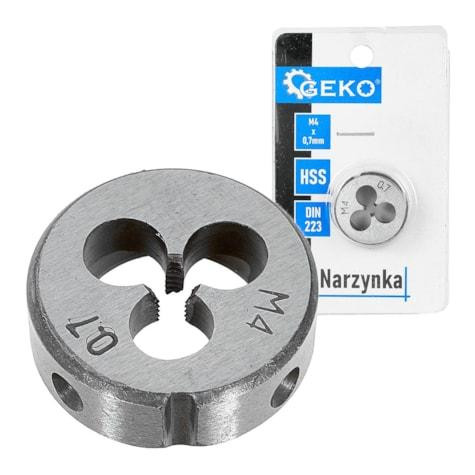 Плашка ручна "GeKo" HSS, DIN223,  M3 х 0,5 4, 0.7 Стрий - фото 1