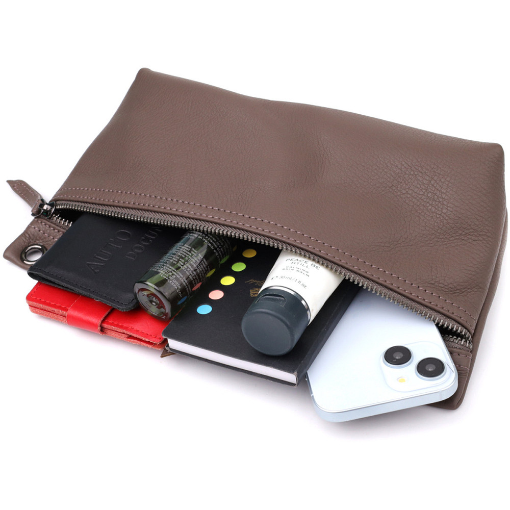 Зручна сумка жіноча на плече з натуральної шкіри Vintage 23006 Коричневий Київ - фото 8