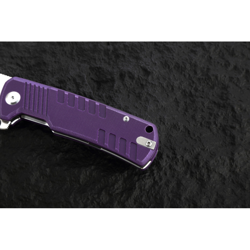 Ніж складаний туристичний Ganzo G769 (9 см) D2 / G10 фіолетовий Киев - изображение 20