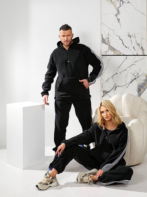 Женский повседневный флисовый костюм, двусторонний флис полар Одесса - изображение 2