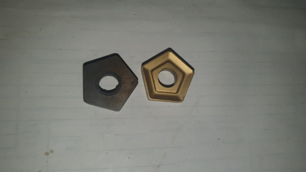 Твердосплавна пластина п'ятикутна. Тип 10114. Довжина - 21 мм. Товщина - 6 мм. Харків - фото 1