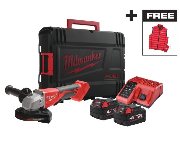 Шліфмашина кутова - болгарка акумуляторна безщіткова MILWAUKEE M18 BLSAG125XPD-402X діаметр 125мм ( + жилетка, Одесса - изображение 1
