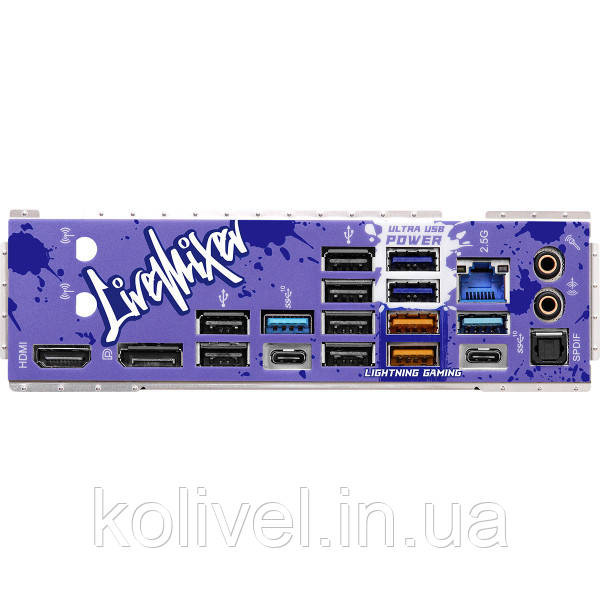 AsRock Z790 LIVEMIXER (1700/Z790, 4*DDR5, 3*PCIex16, HDMI/DP/eDP, 4xSATA, 6xM.2, 2.5Glan,7.1ch, ATX) (Z790 Київ - фото 4