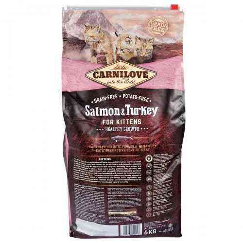 Сухий корм Carnilove Cat Salmon & Turkey для кошенят, лосось та індичка, 6 кг Київ