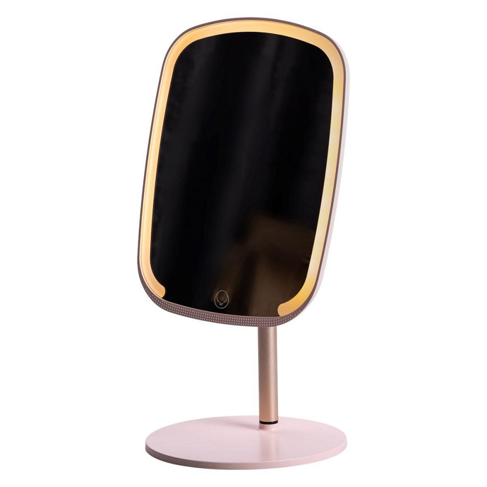 Настольное зеркало с подсветкой для макияжа, розовое Киев - изображение 3